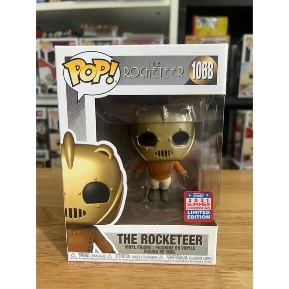 VAULTED LIMITED EDITION EXCLUSIVE Rocketeer Disney Funko Pop #1068 Movies Flying - Picture 1 of 6